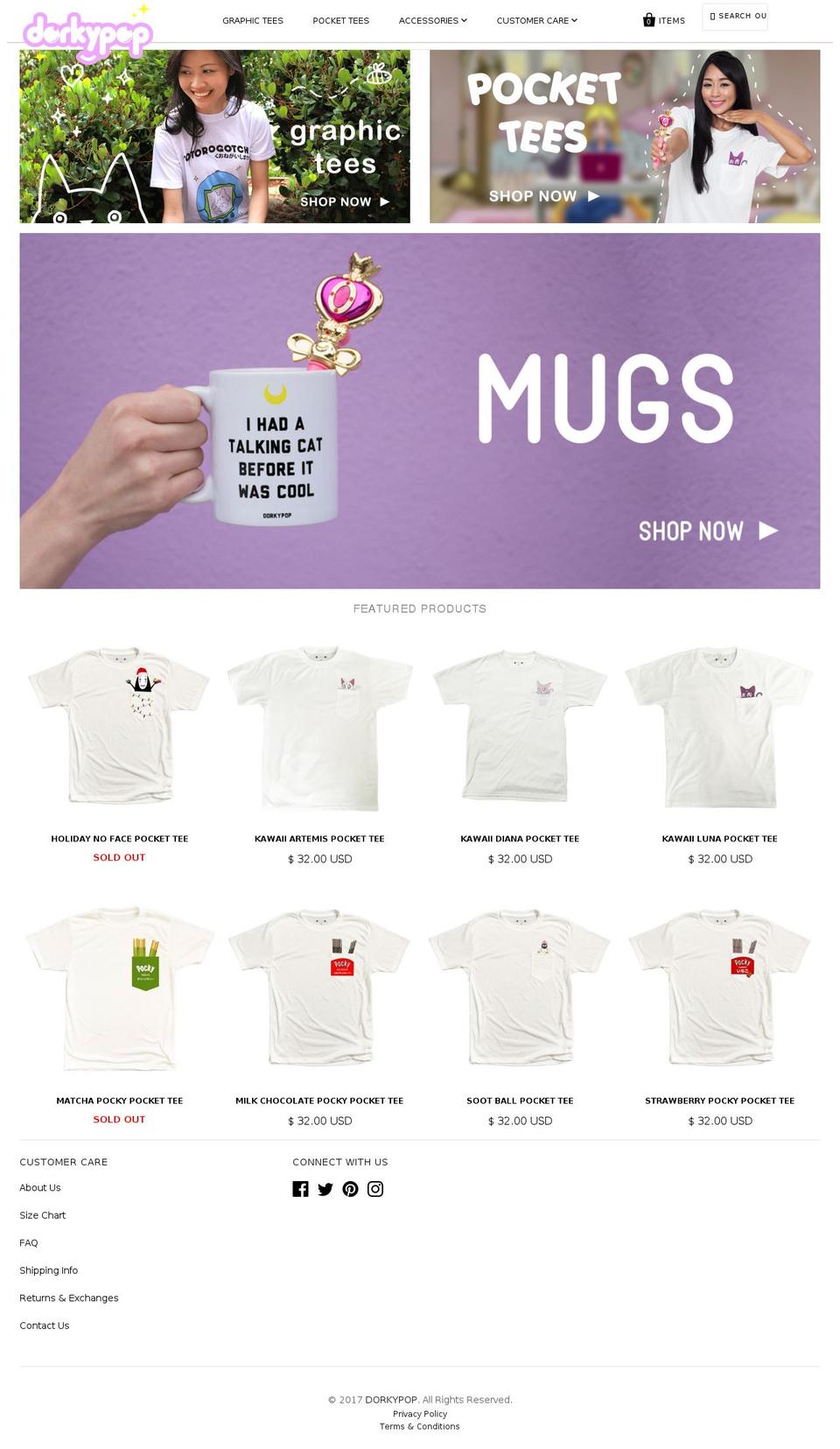 shopdorkypop.com shopify website screenshot