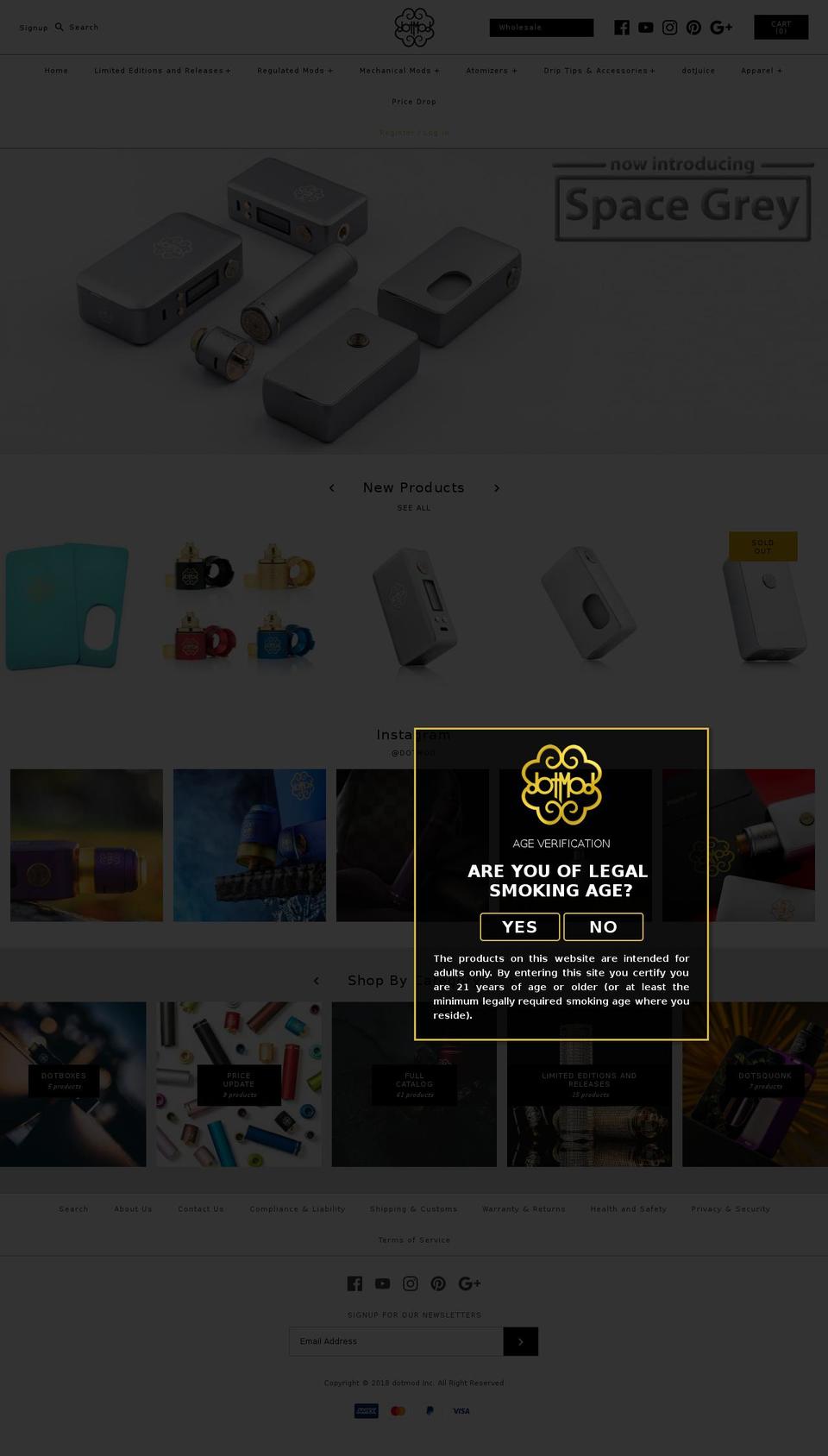 shopdotmod.com shopify website screenshot