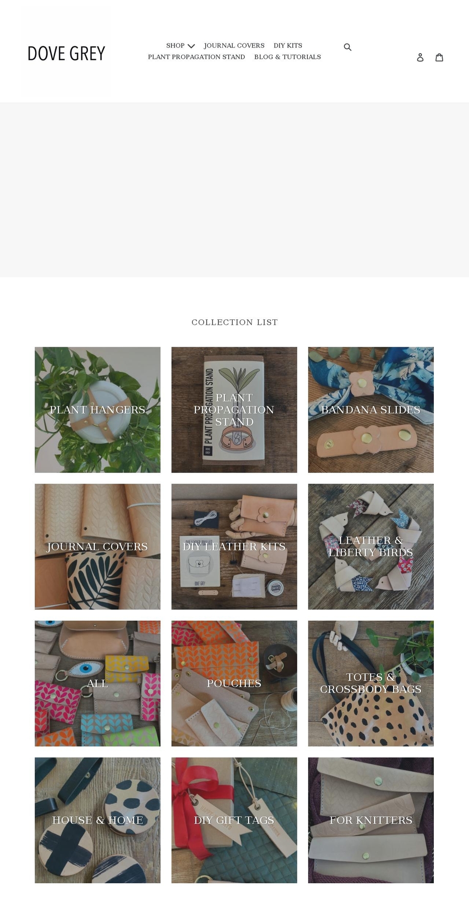 shopdovegrey.com shopify website screenshot