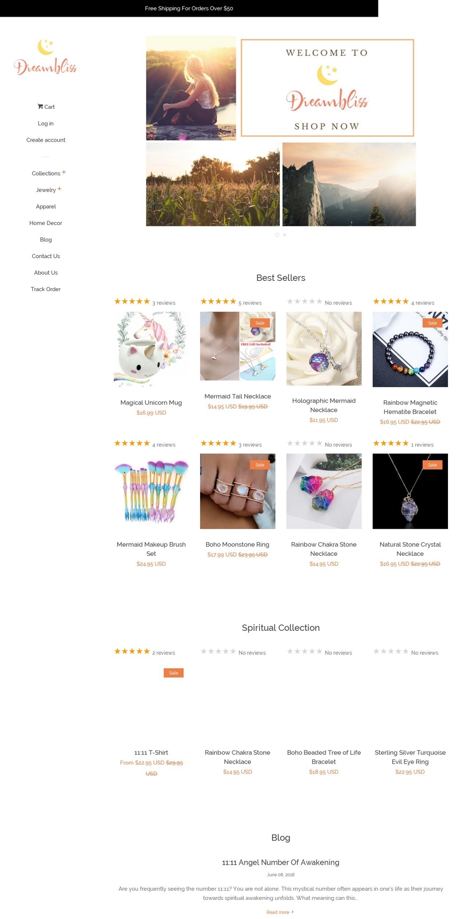 shopdreambliss.com — Shopify storefront screenshot