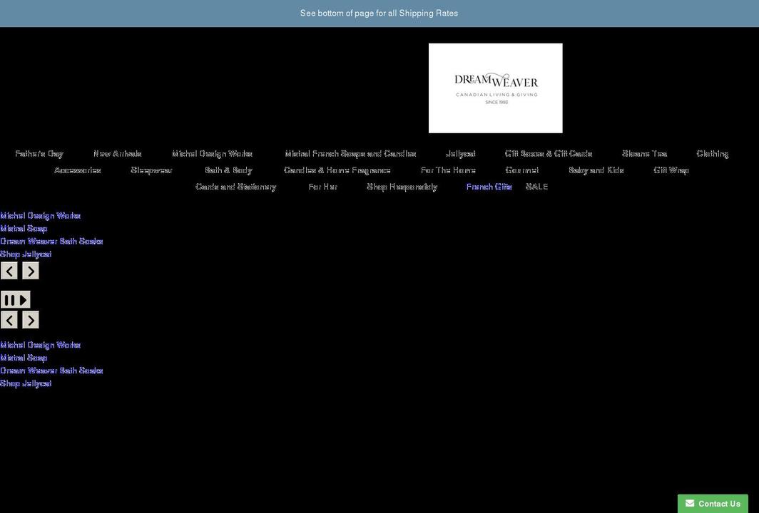 shopdreamweaver.ca shopify website screenshot