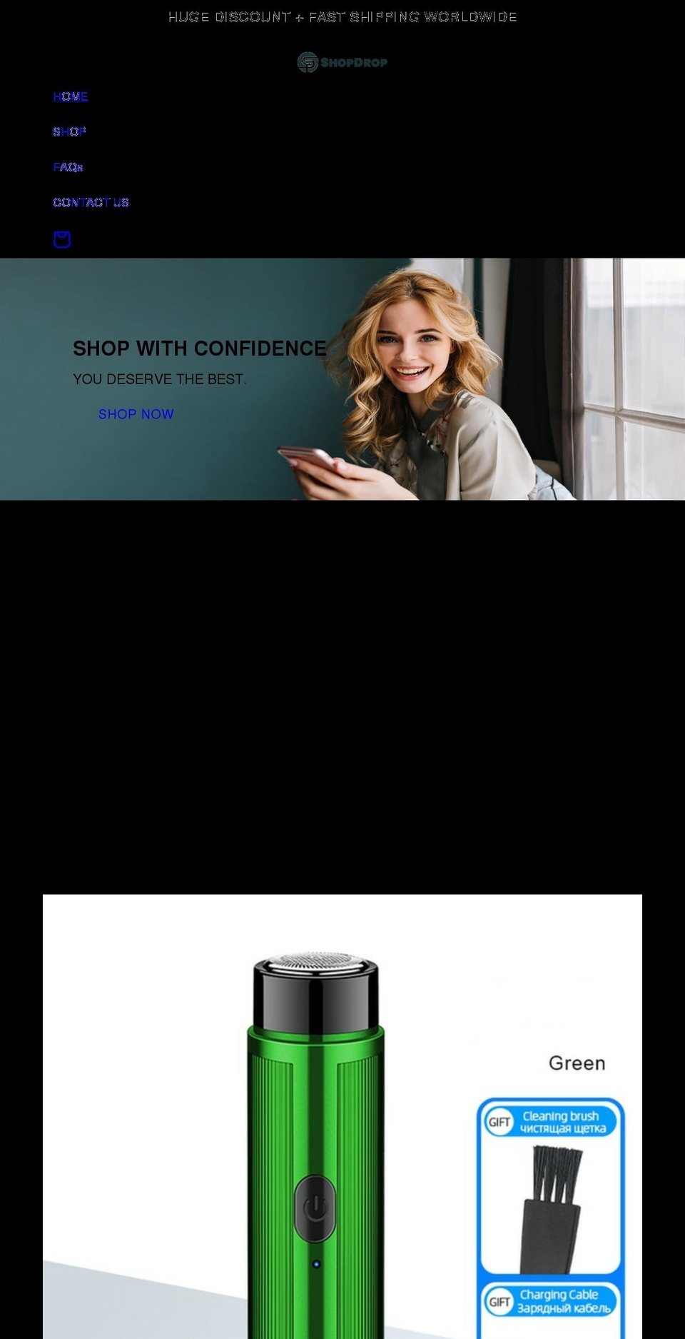 shopdropstore.com shopify website screenshot