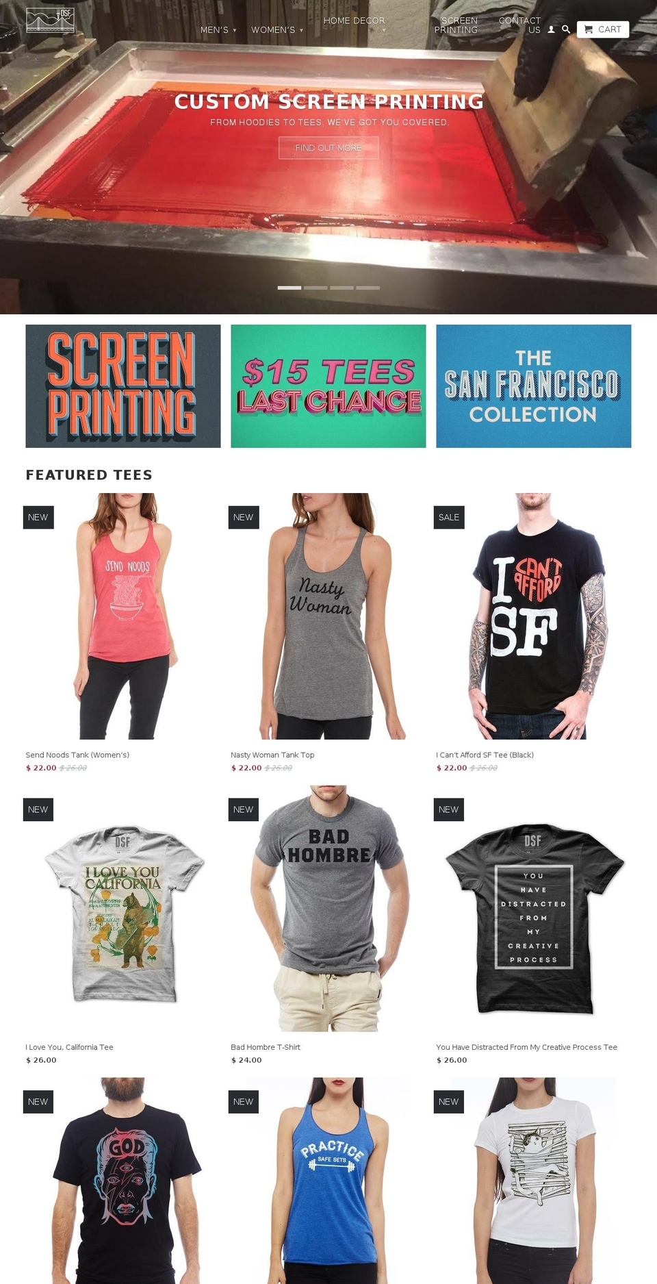 shopdsf.com shopify website screenshot