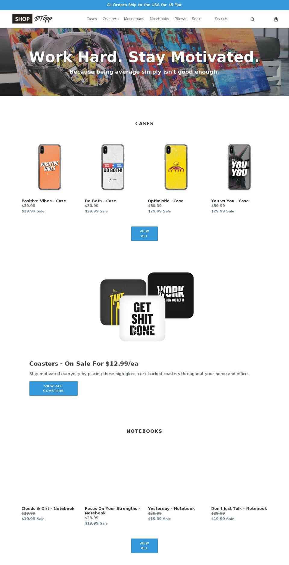 shopdtopp.com — Shopify storefront screenshot