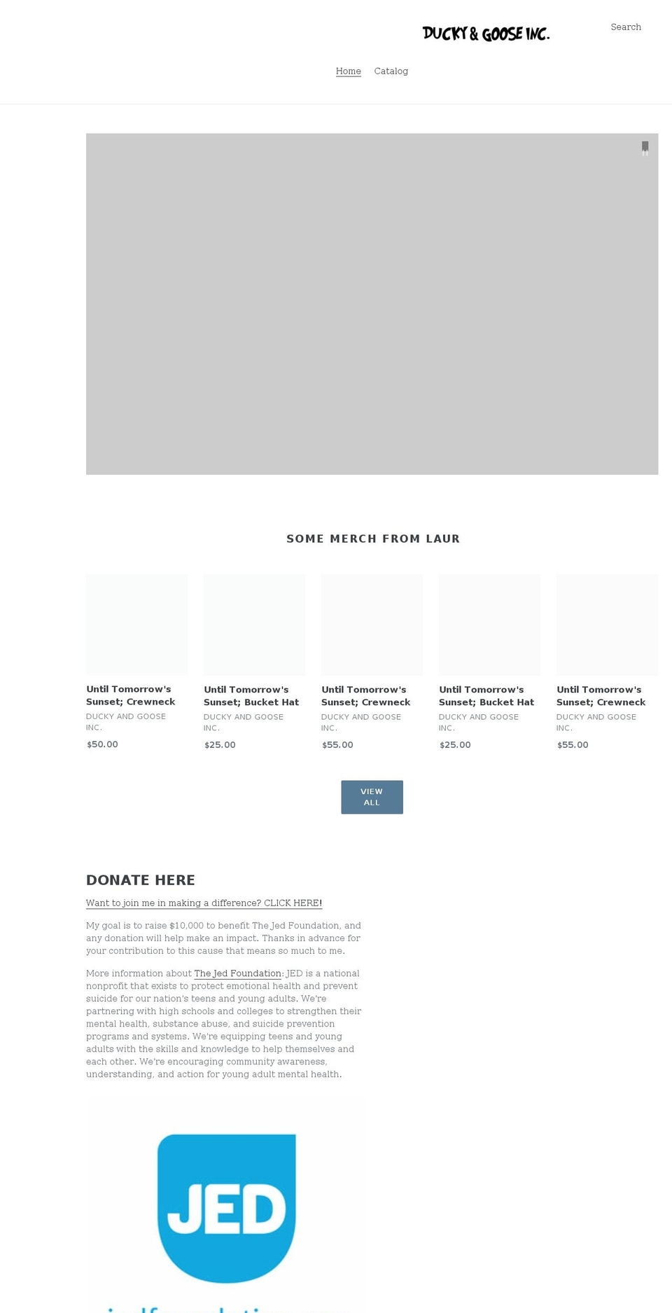 shopduckyandgooseinc.com shopify website screenshot