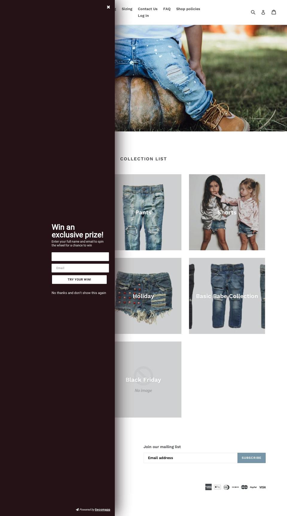 shopdudleydenim.com shopify website screenshot