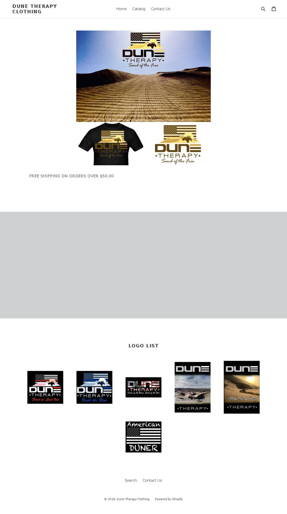 shopdunetherapy.com — Shopify storefront screenshot