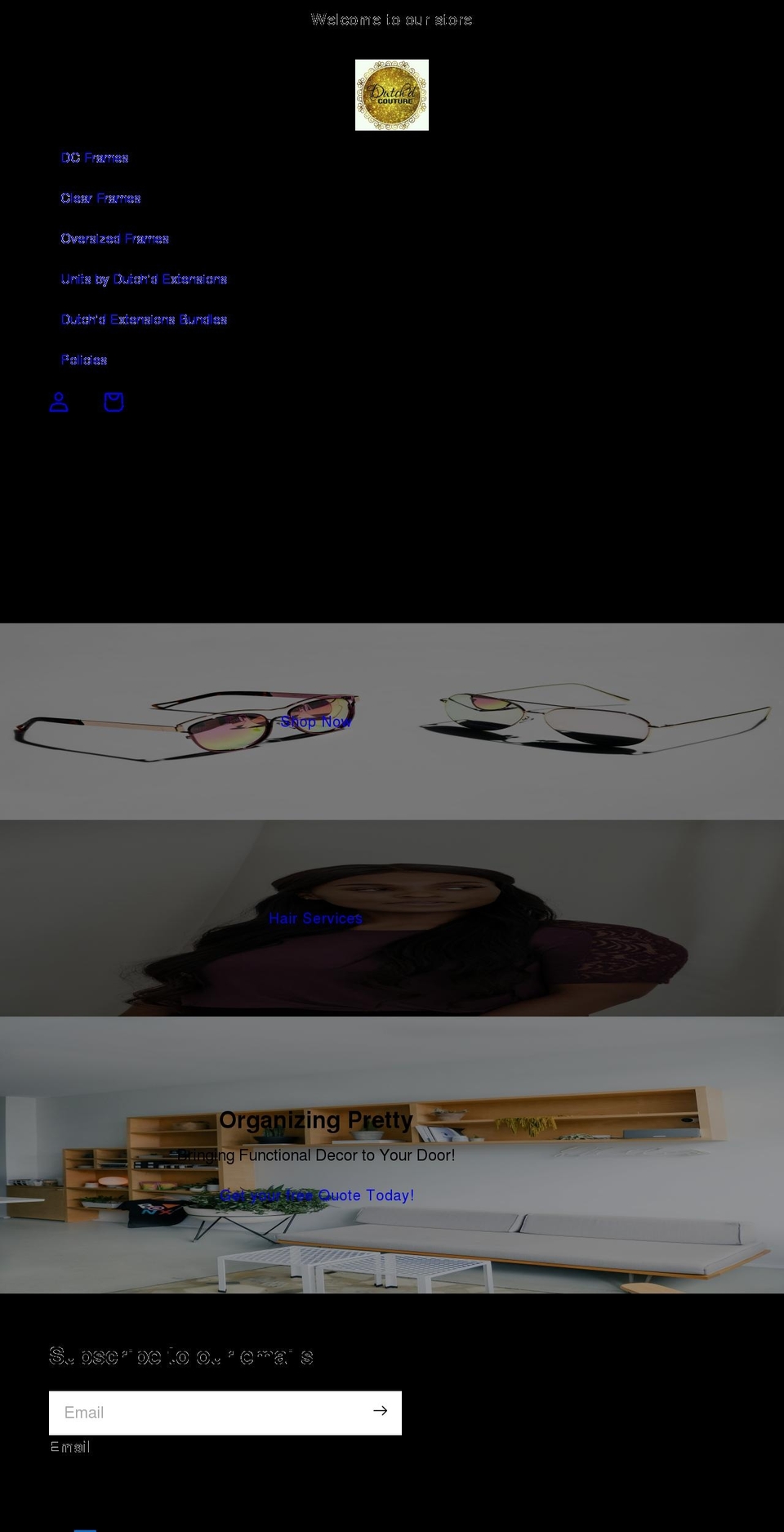 shopdutchdcouture.com shopify website screenshot