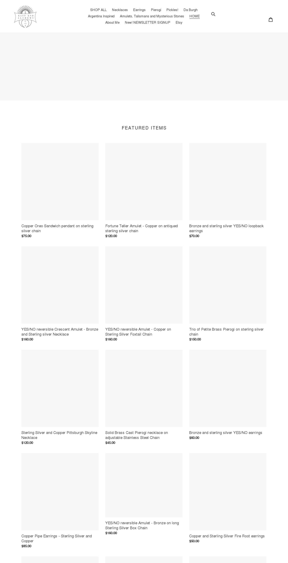 shopeastendalchemy.com shopify website screenshot