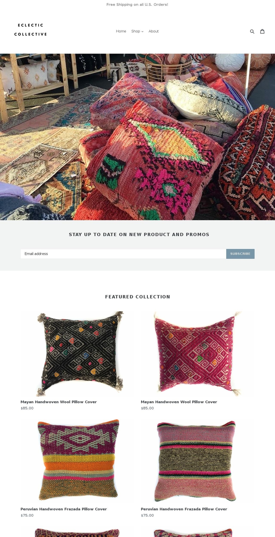 shopeclecticcollective.com shopify website screenshot
