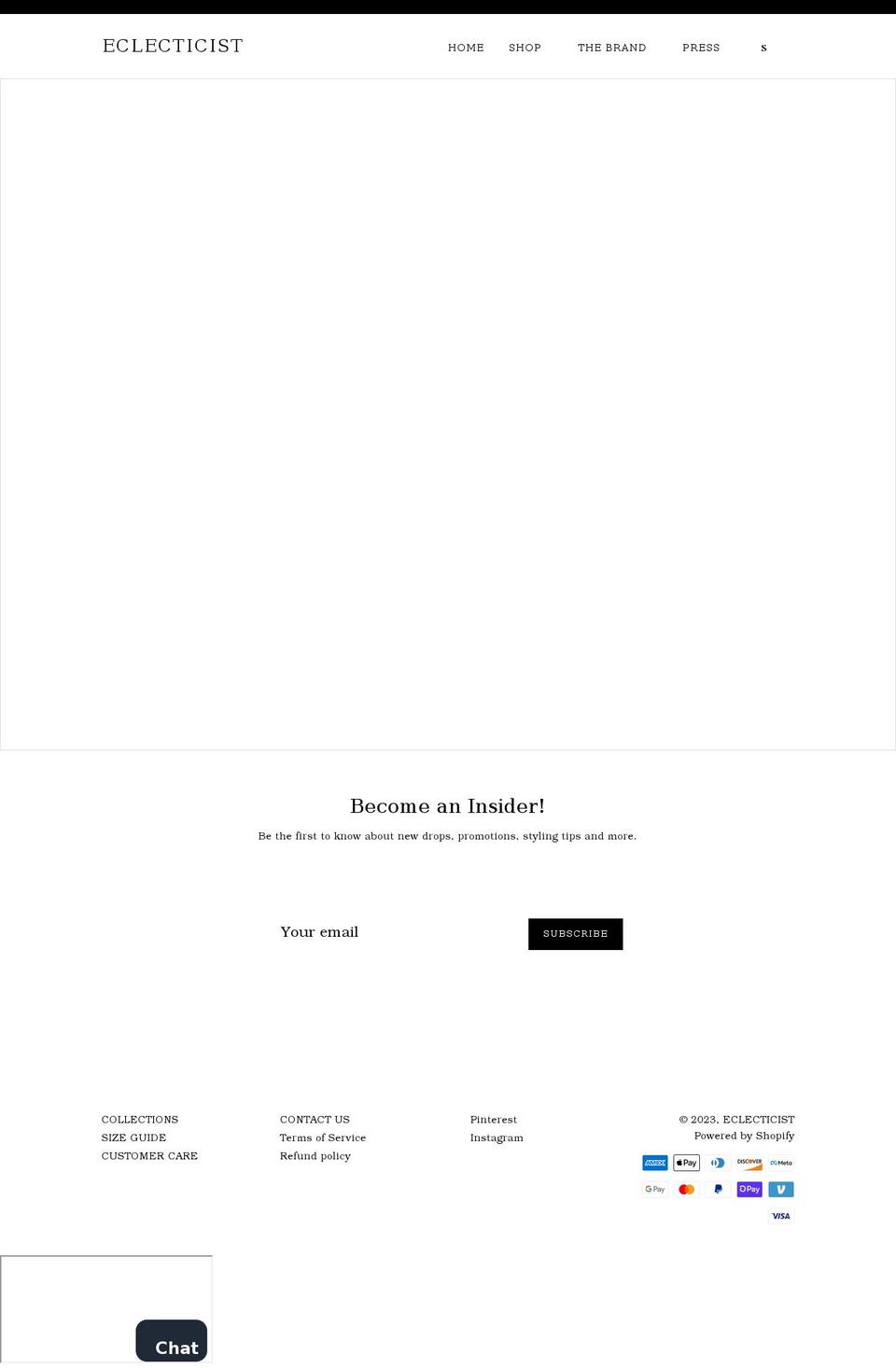 shopeclecticist.com shopify website screenshot
