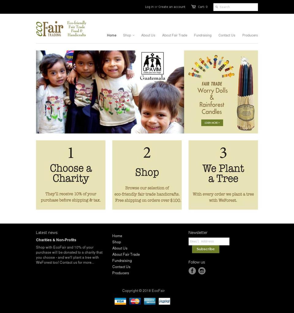 shopecofair.ca shopify website screenshot