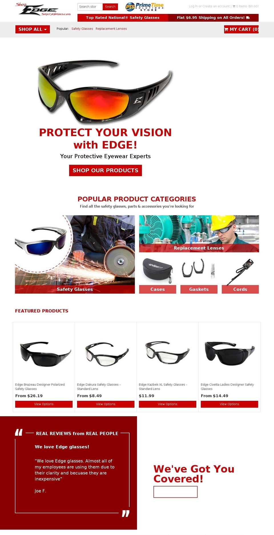 shopify-theme-101and106-withslider Shopify theme site example shopedgesafetyglasses.com