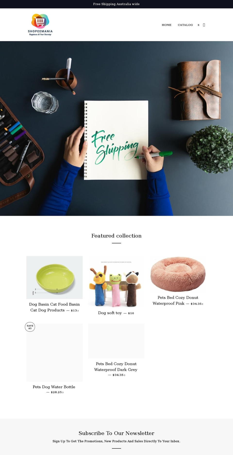 shopeemania.com shopify website screenshot