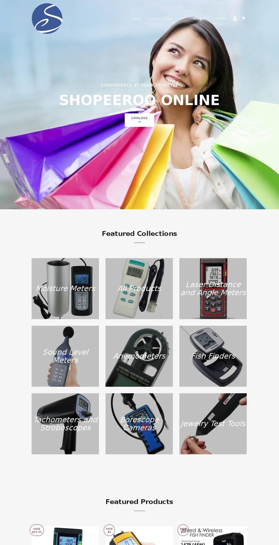 shopeeroo.com — Shopify storefront screenshot