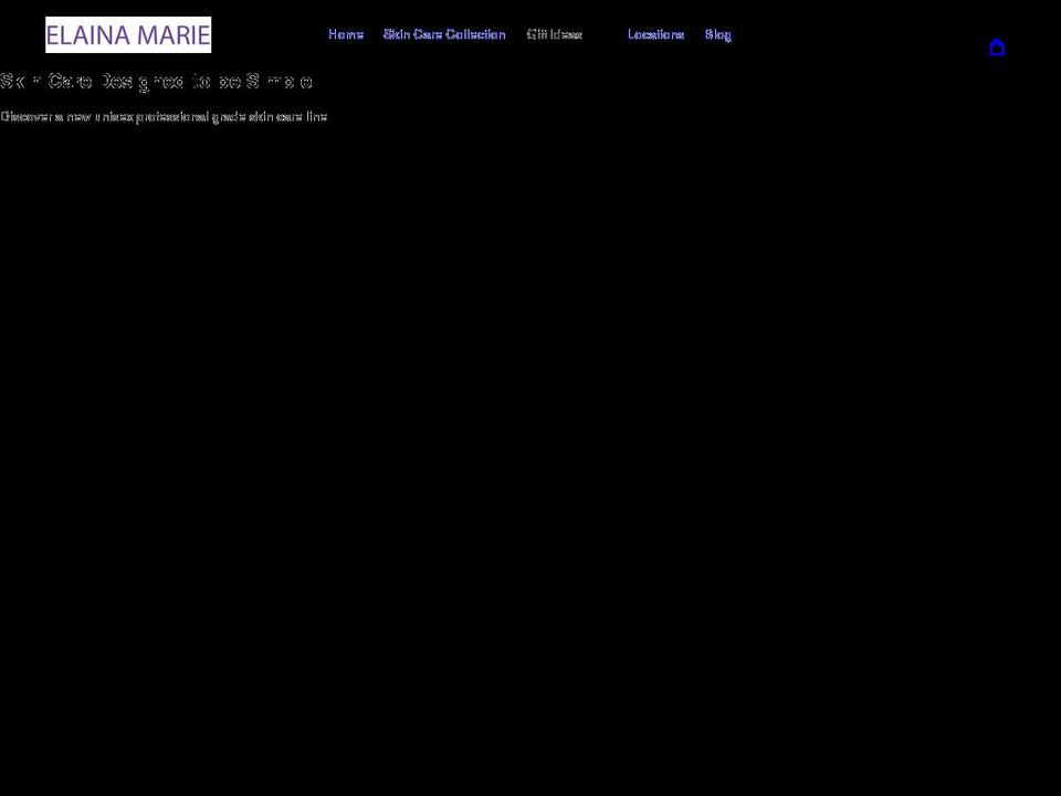shopelainamariebeauty.com shopify website screenshot