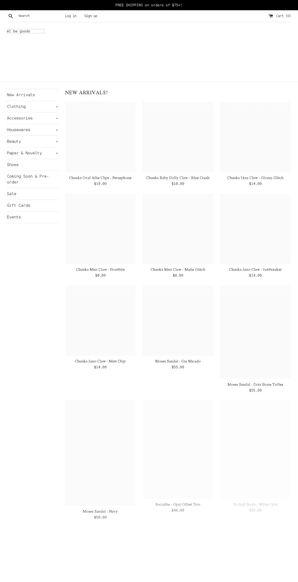 shopelbe.com shopify website screenshot