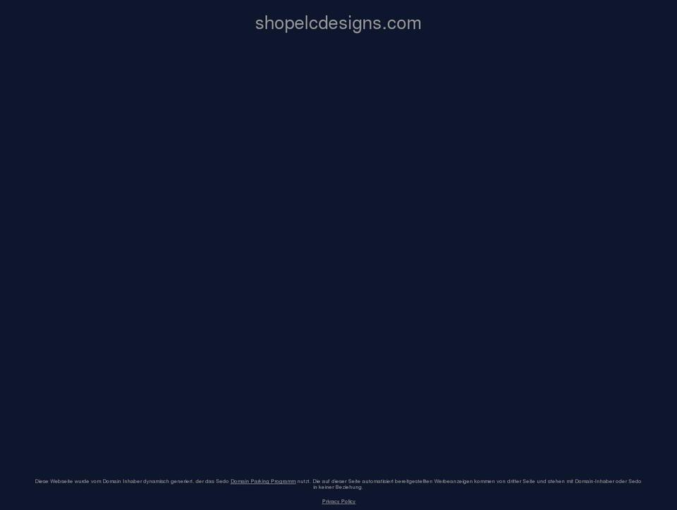 shopelcdesigns.com shopify website screenshot