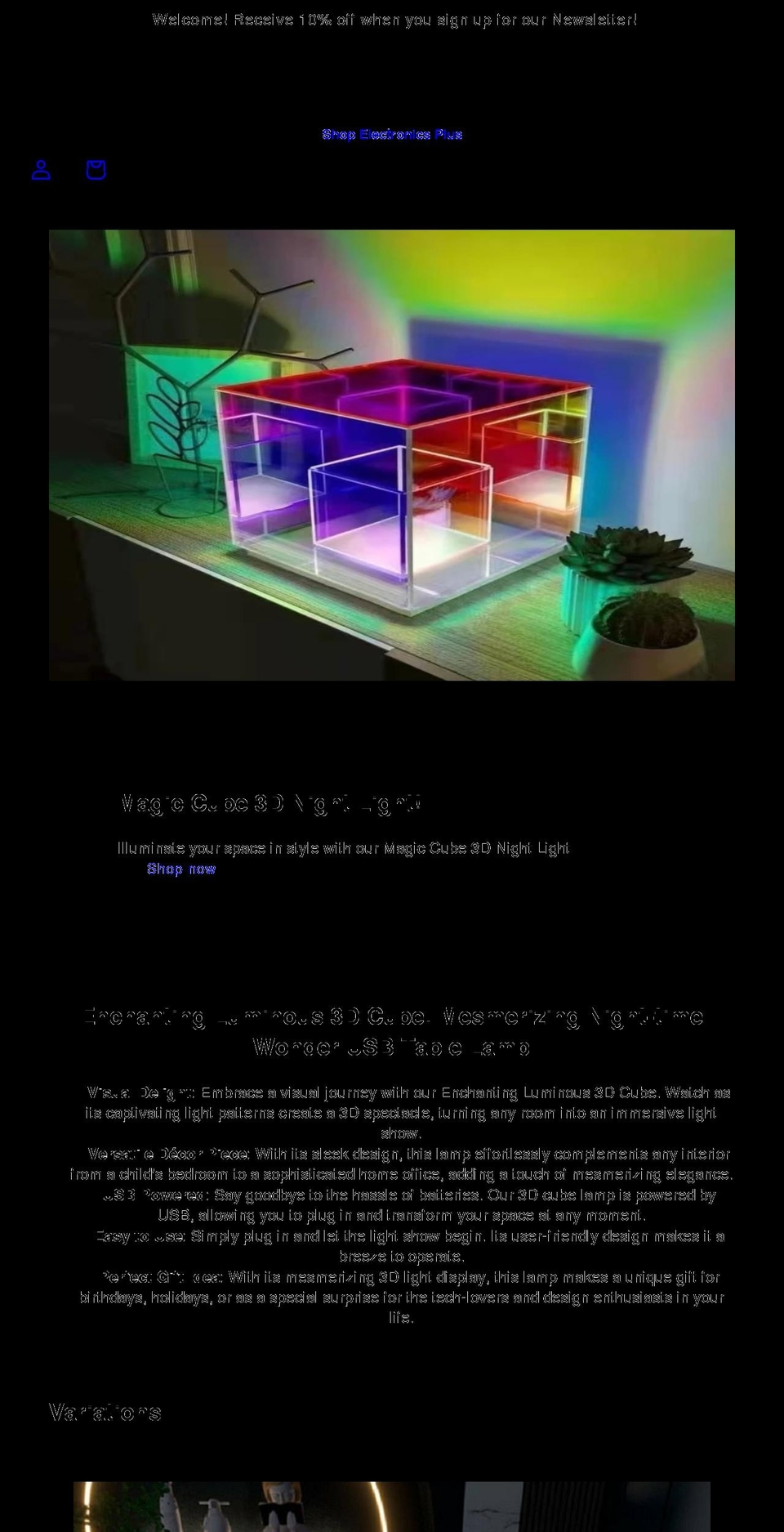 shopelectronicsplus.com shopify website screenshot