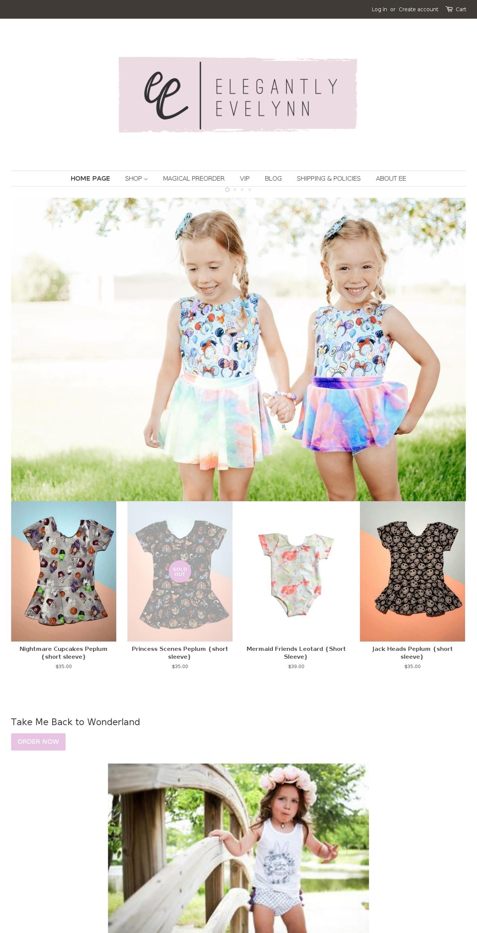 shopelegantlyevelynn.com — Shopify storefront screenshot