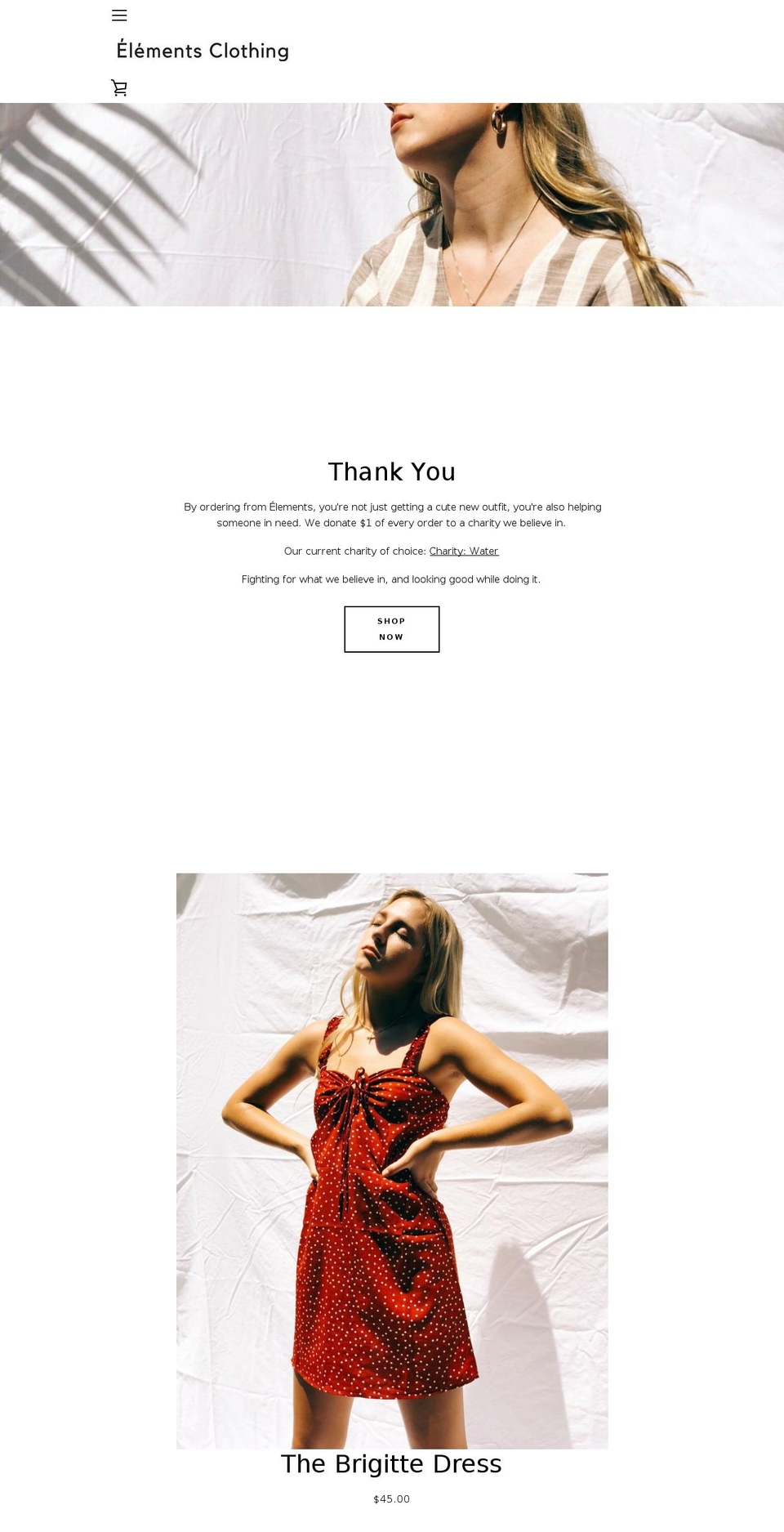 shopelementsonline.com — Shopify storefront screenshot