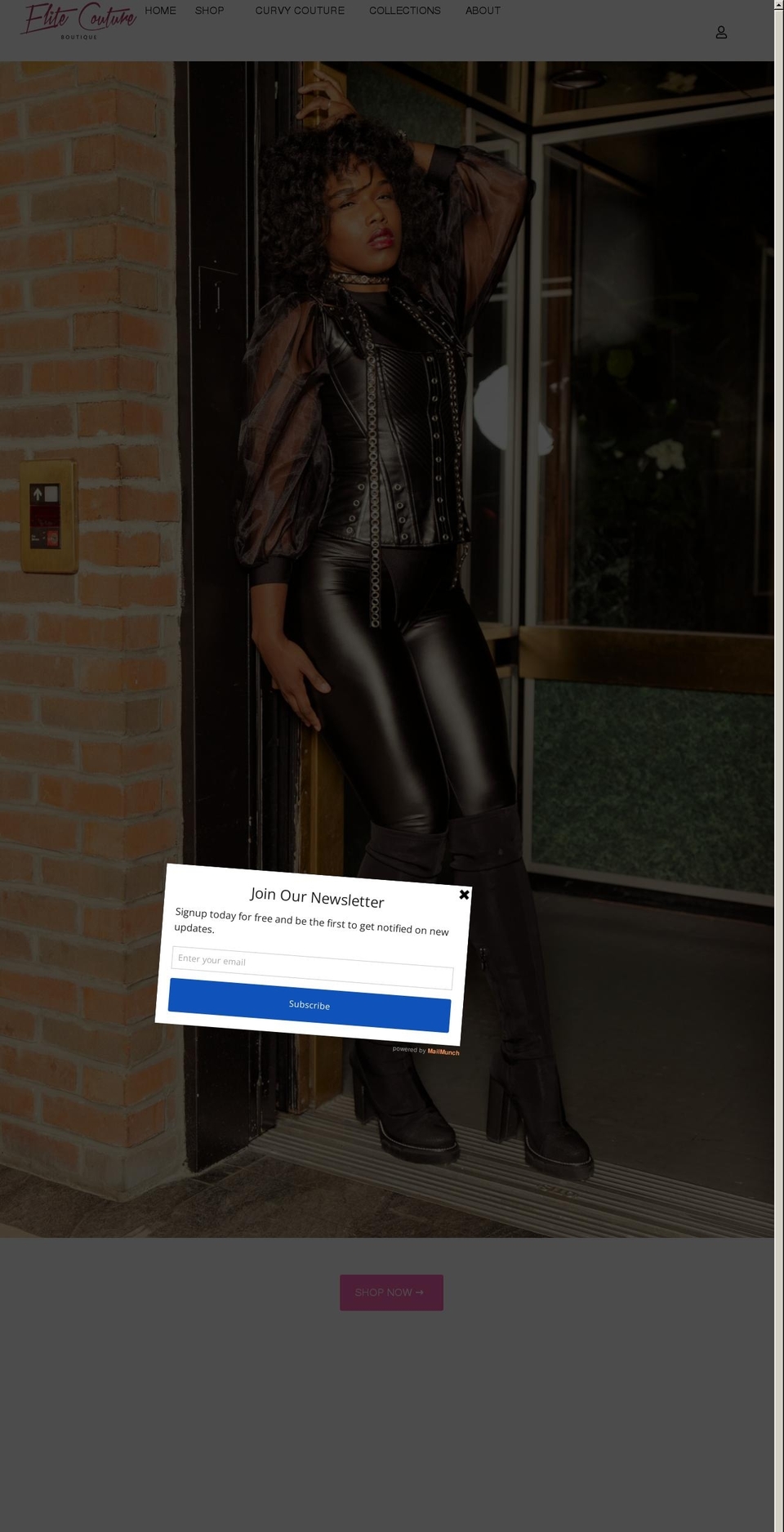 shopelitecoutureboutique.com shopify website screenshot