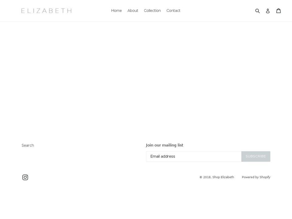 shopelizabeth.net shopify website screenshot