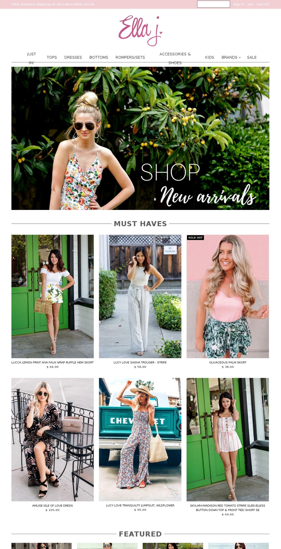 shopellaj.com — Shopify storefront screenshot
