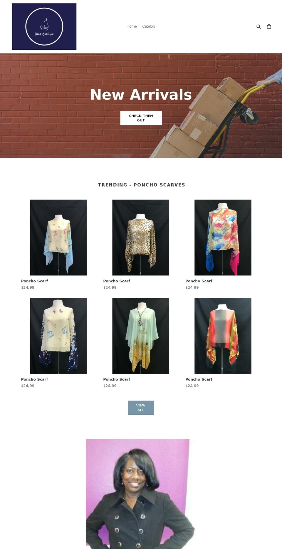 shopellasboutique.com — Shopify storefront screenshot