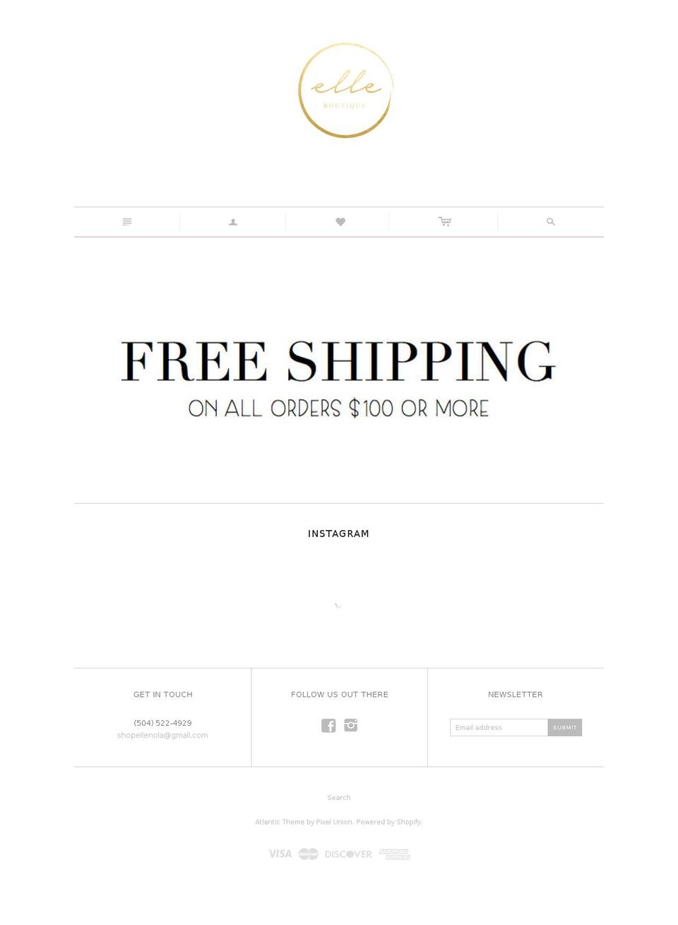 shopelle.com shopify website screenshot
