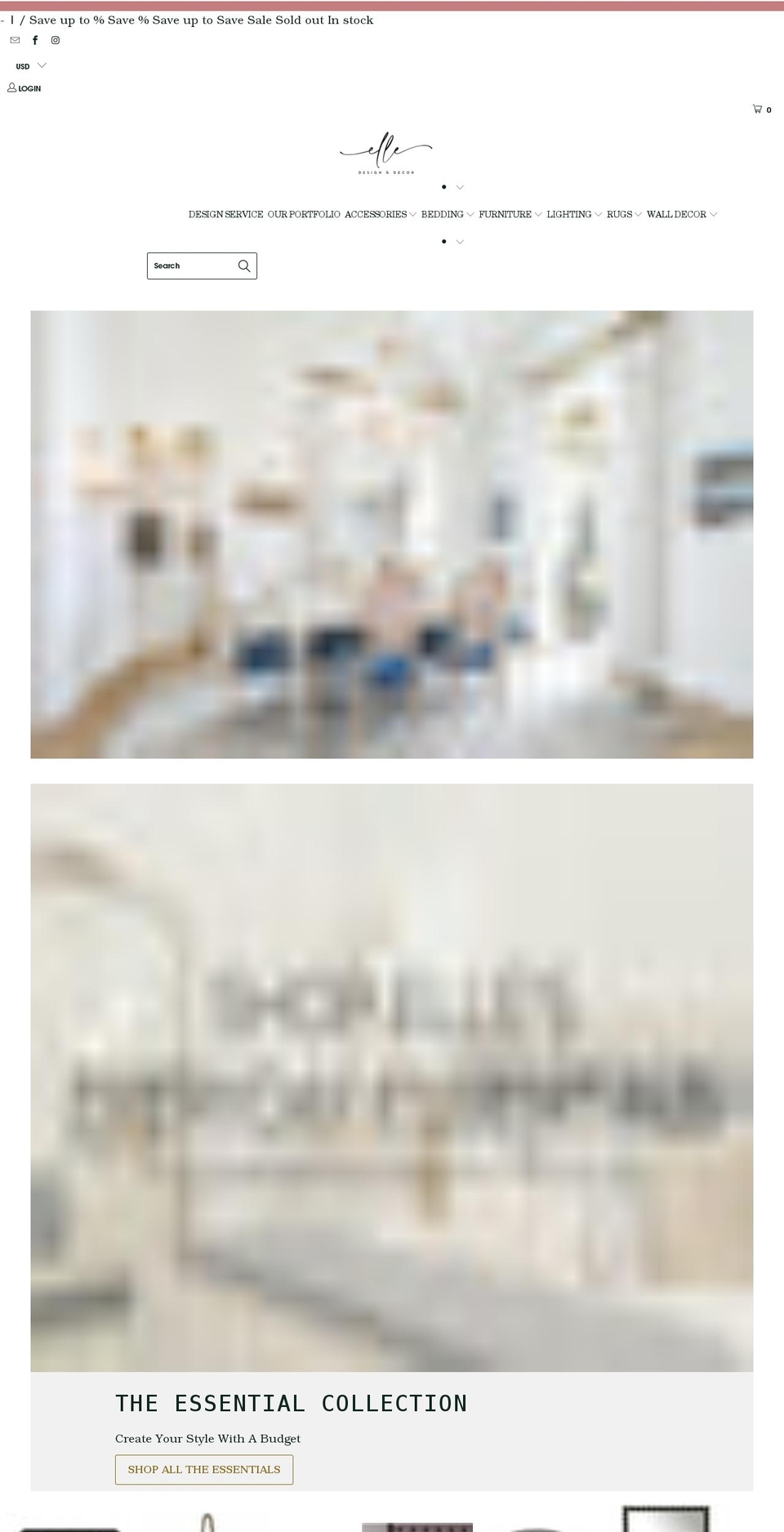 shopelledecor.com shopify website screenshot