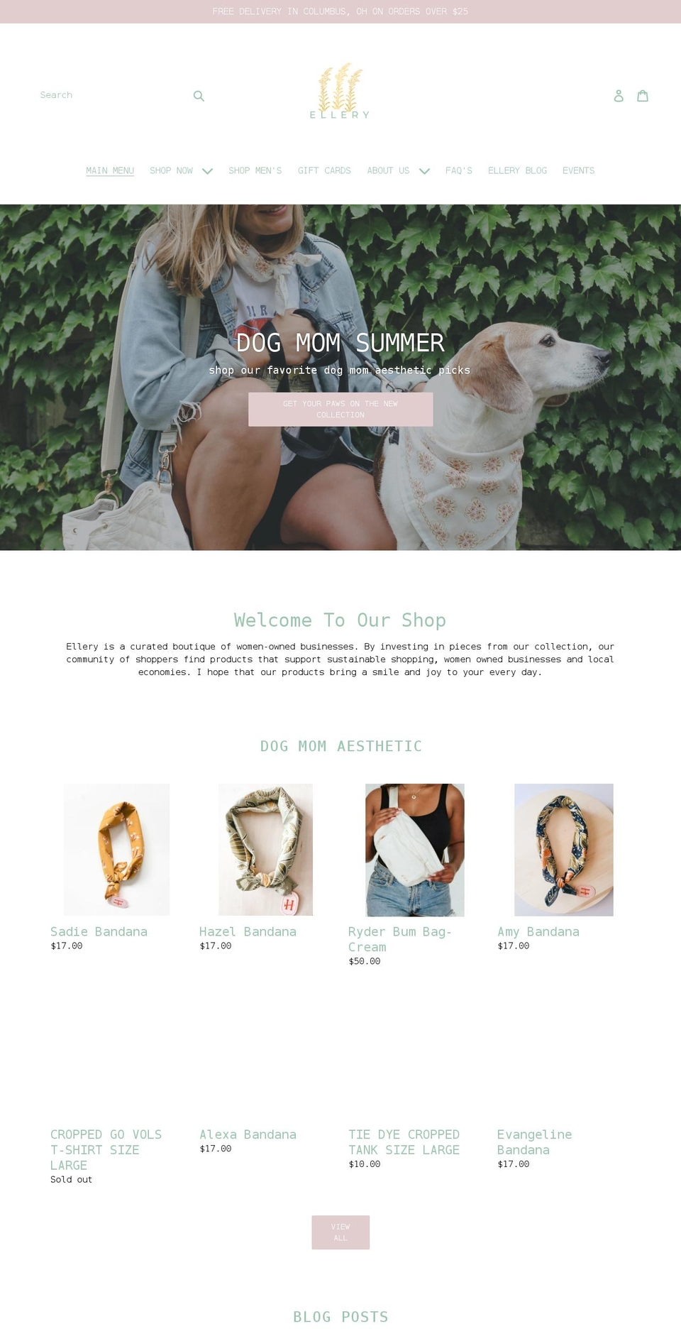 shopellery.com shopify website screenshot