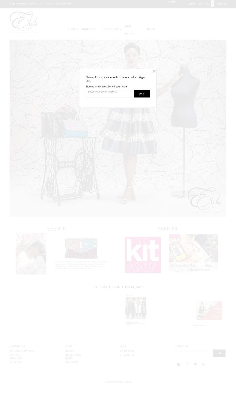 shopeloli.com shopify website screenshot