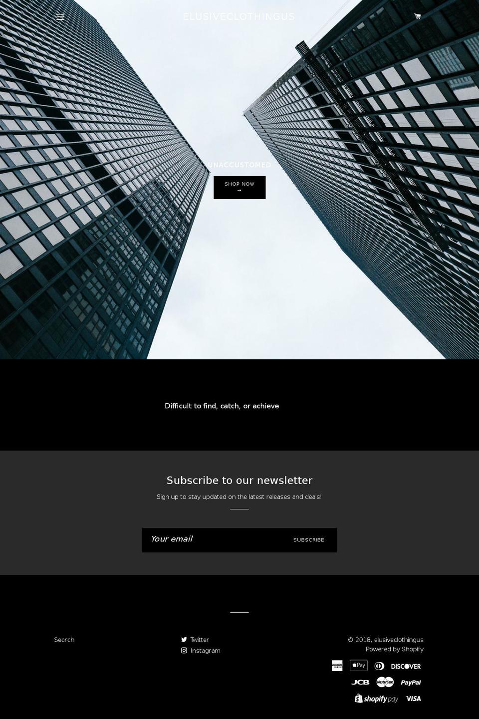 shopelusive.com — Shopify storefront screenshot