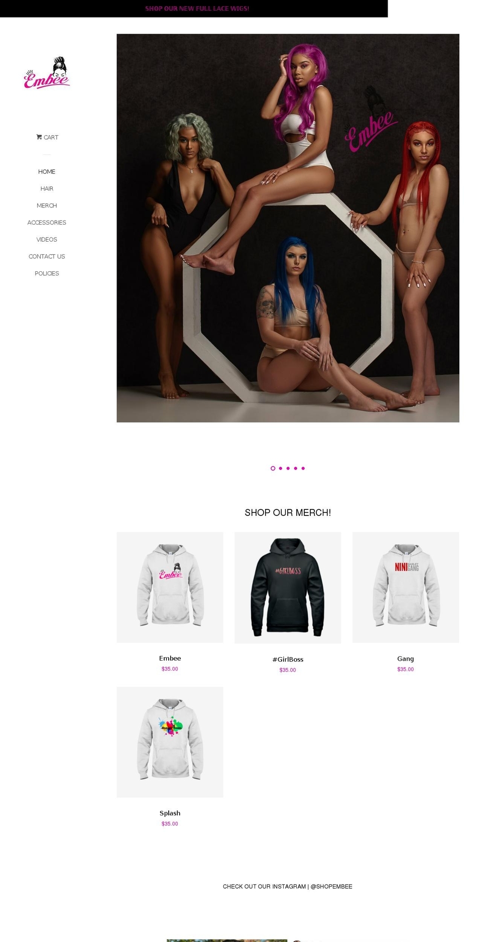 shopembee.com — Shopify storefront screenshot