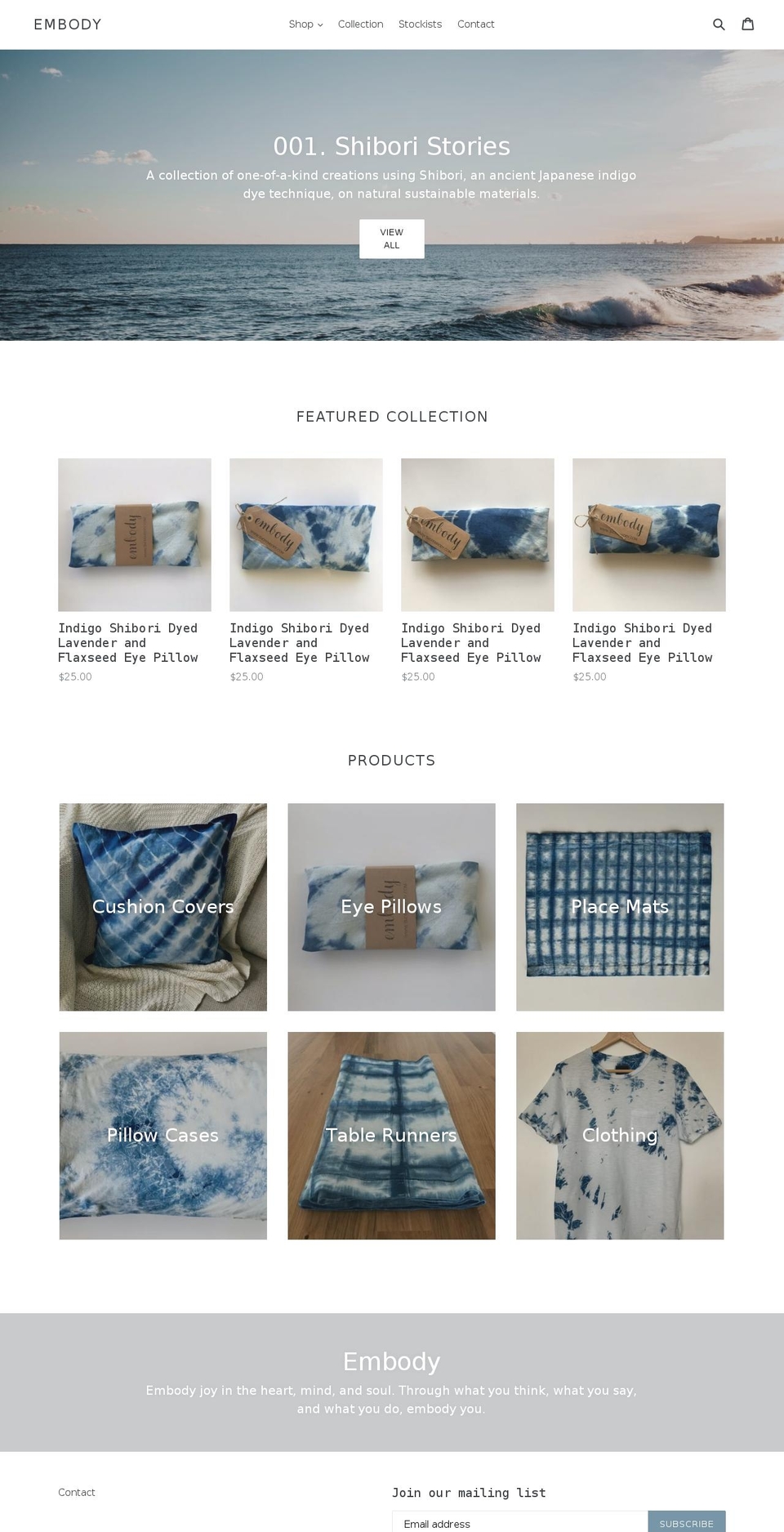 shopembody.com — Shopify storefront screenshot