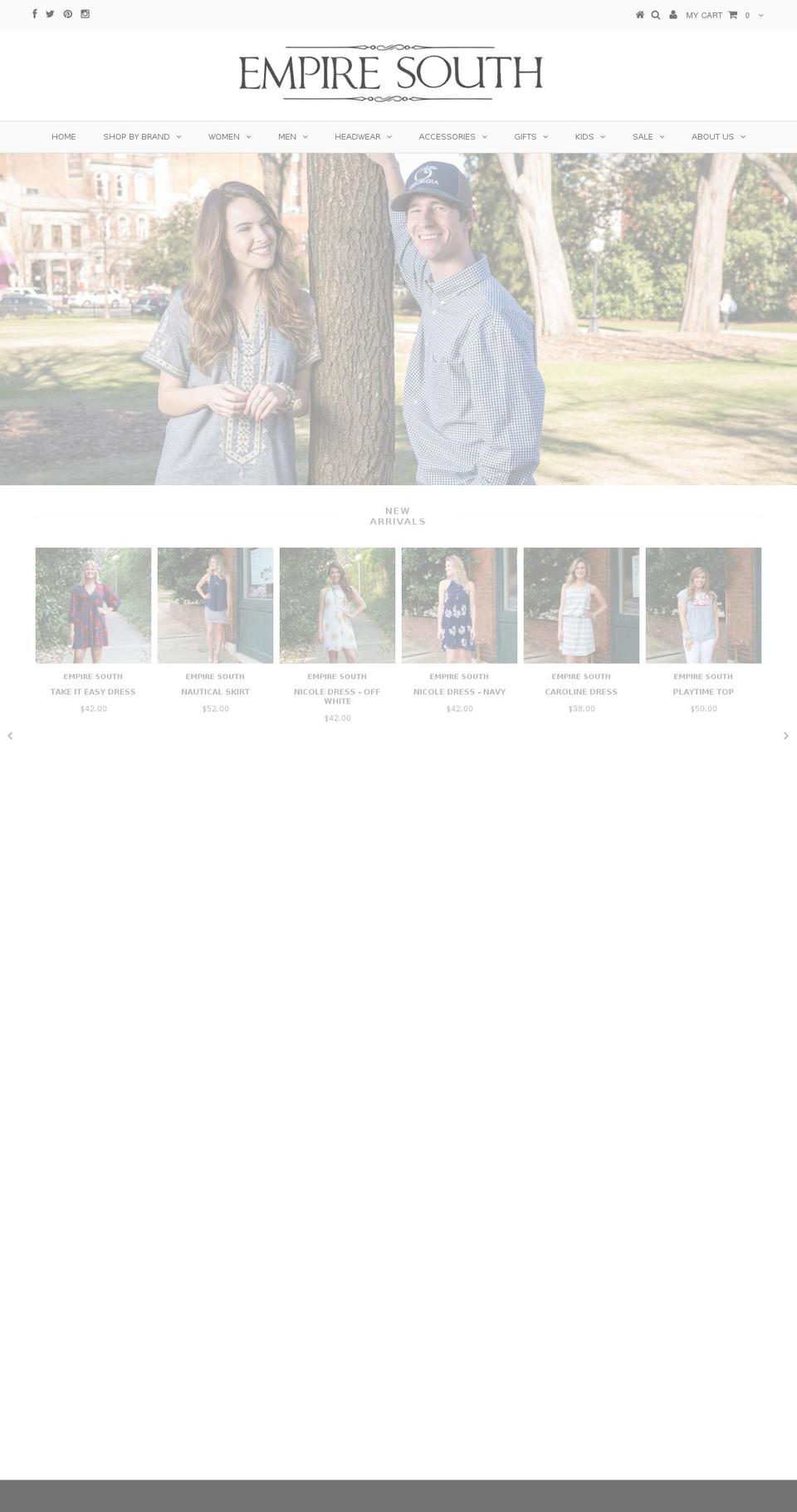 shopempiresouth.com shopify website screenshot
