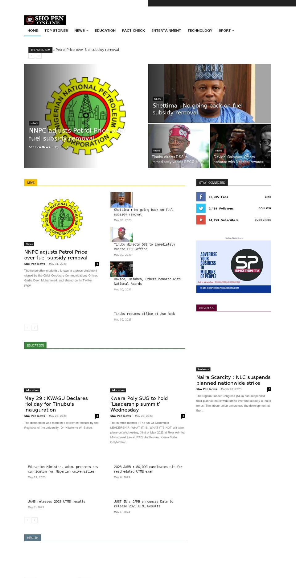 shopenonline.com — Shopify storefront screenshot
