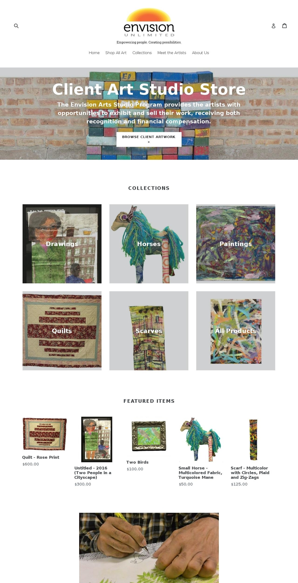 shopenvision.org shopify website screenshot