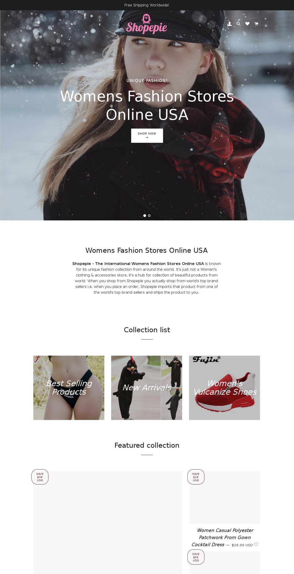 shopepie.com shopify website screenshot
