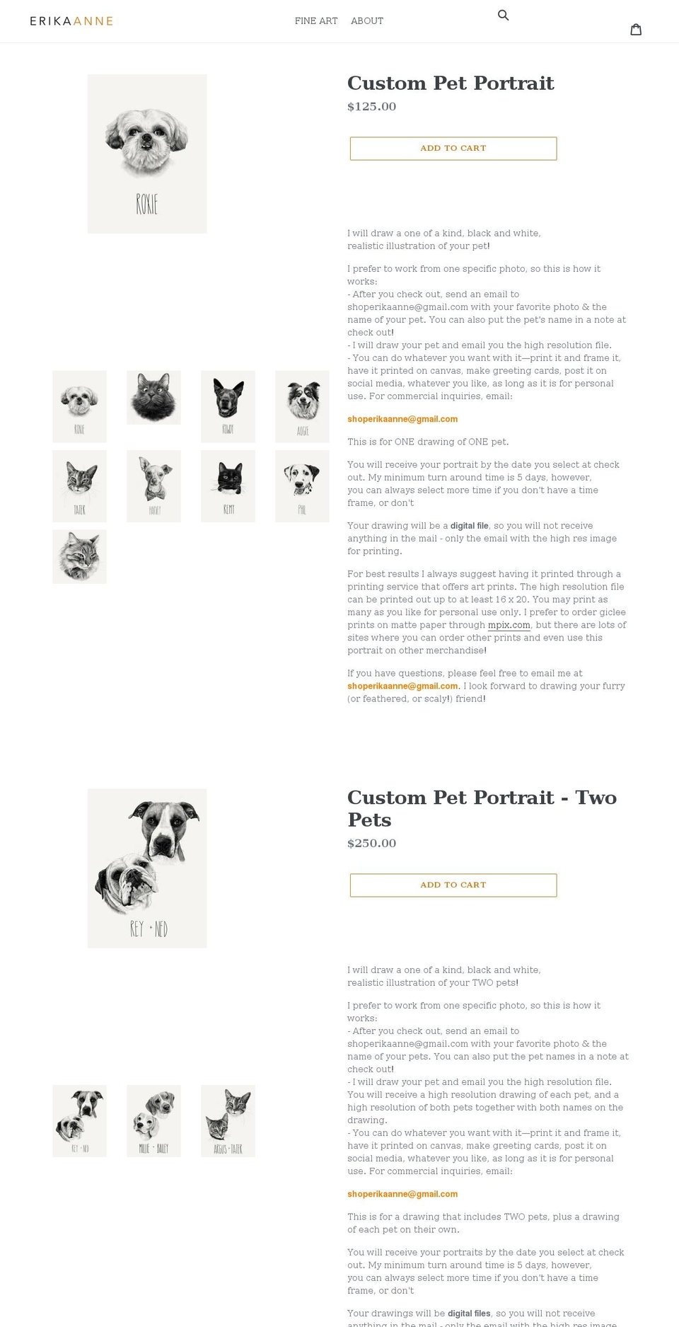 shoperikaanne.com shopify website screenshot