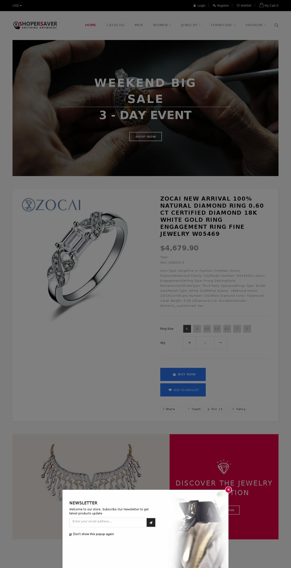shopersaver.com — Shopify storefront screenshot