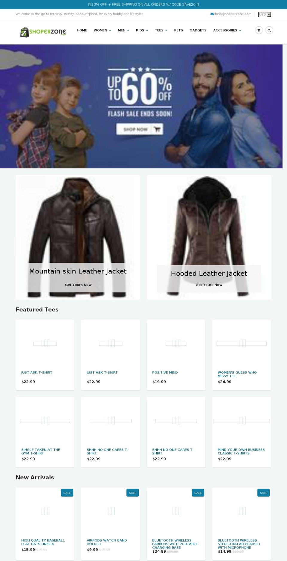 shoperzone.com — Shopify storefront screenshot