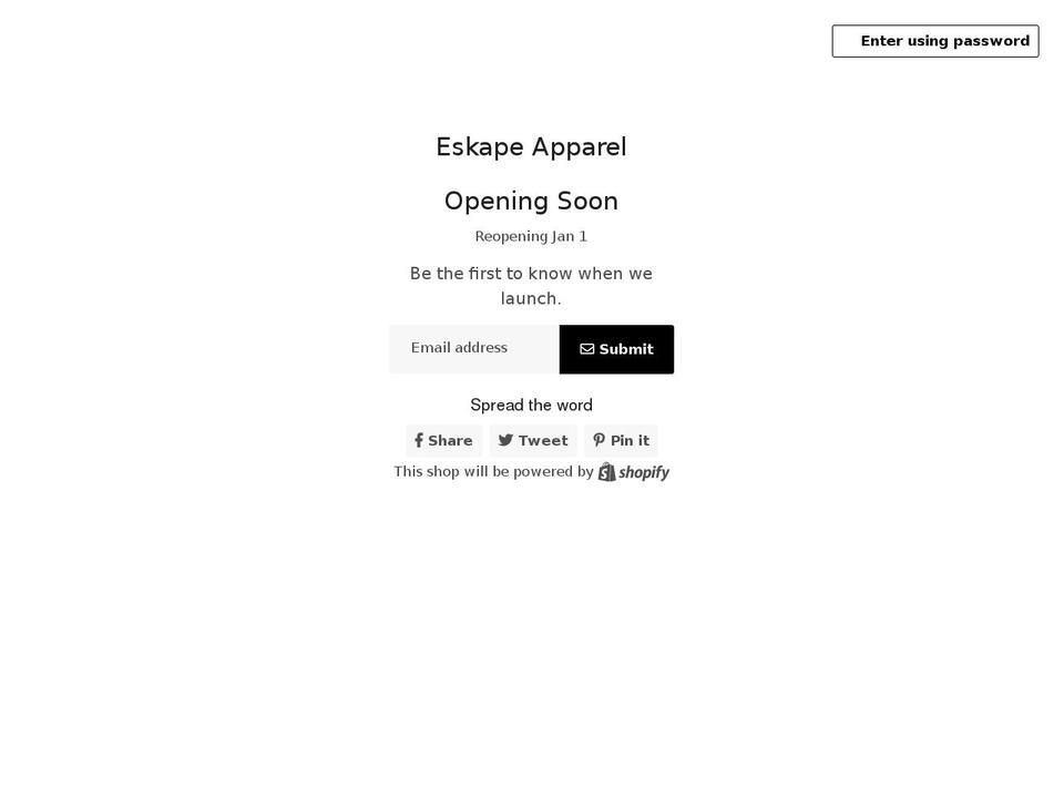 shopeskape.com shopify website screenshot