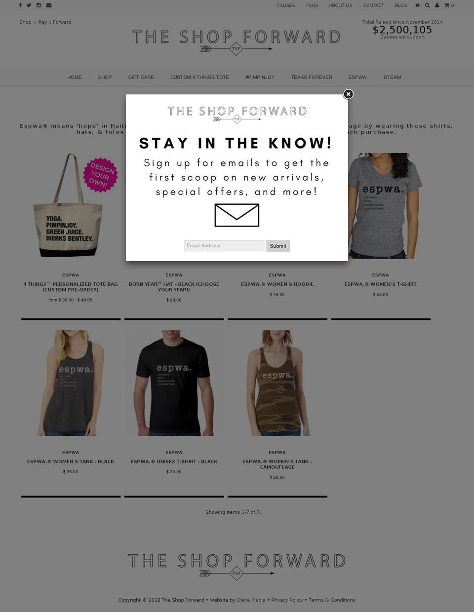 shopespwa.com — Shopify storefront screenshot