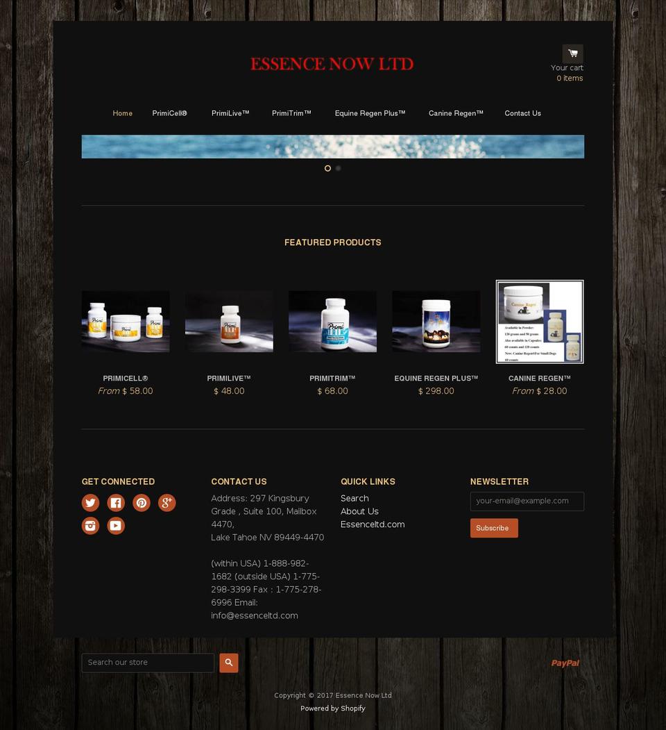 shopessencenow.com shopify website screenshot