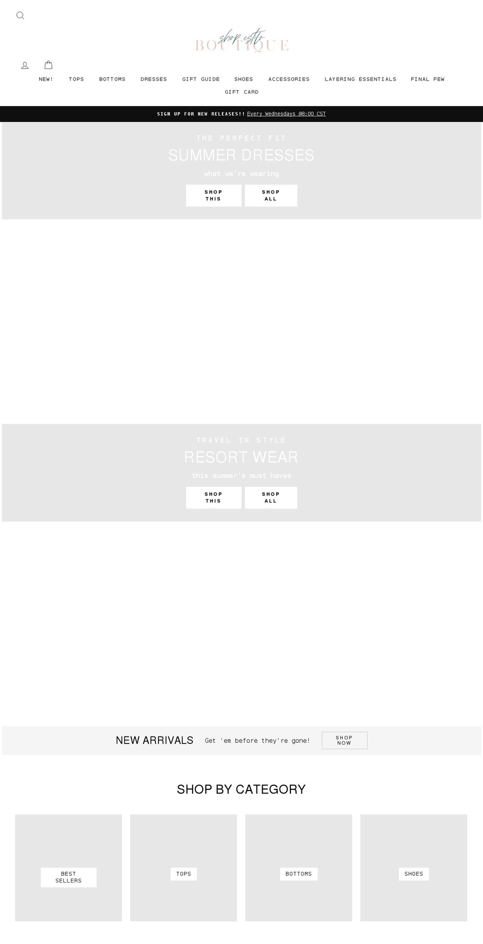 shopestiloboutique.com shopify website screenshot