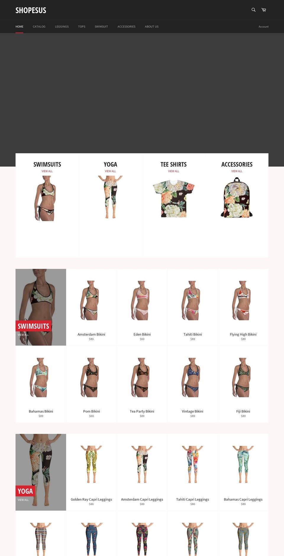 shopesus.com shopify website screenshot