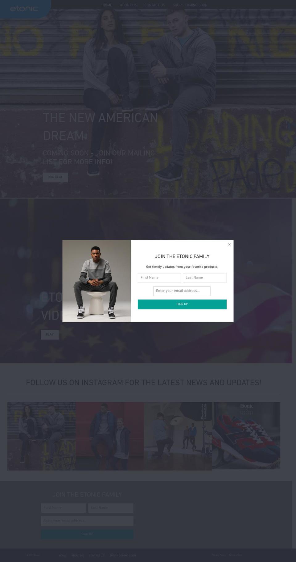 shopetonic.com shopify website screenshot