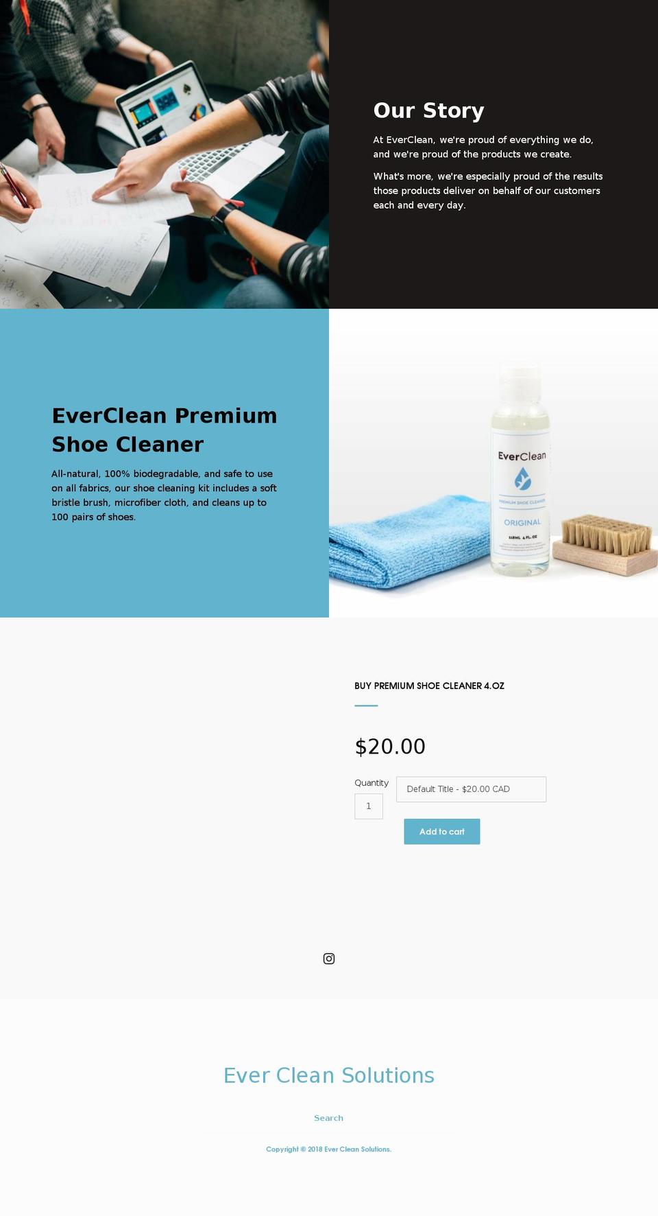 shopeverclean.com — Shopify storefront screenshot